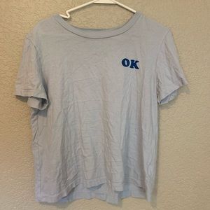 Slightly cropped t-shirt